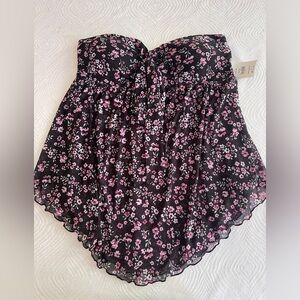 No Boundaries Juniors Mesh Tube Top, Size Large